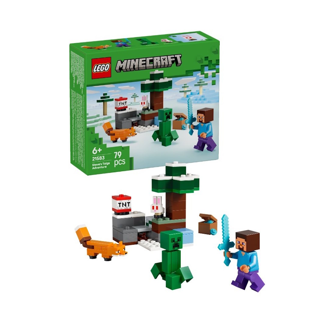 21583 LEGO Minecraft Steves tajga-eventyr