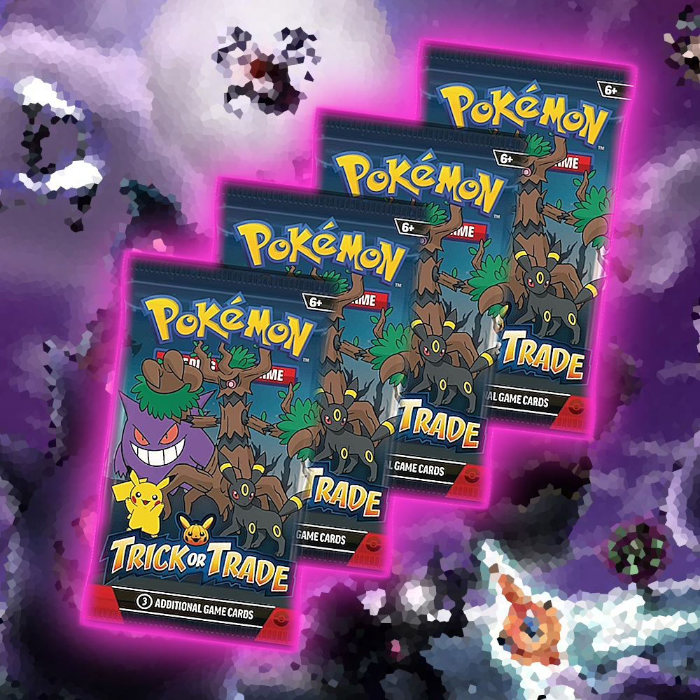 Pokemon Mini Booster Pack (3 Kort) Trick or Trade 2024 (Halloween)