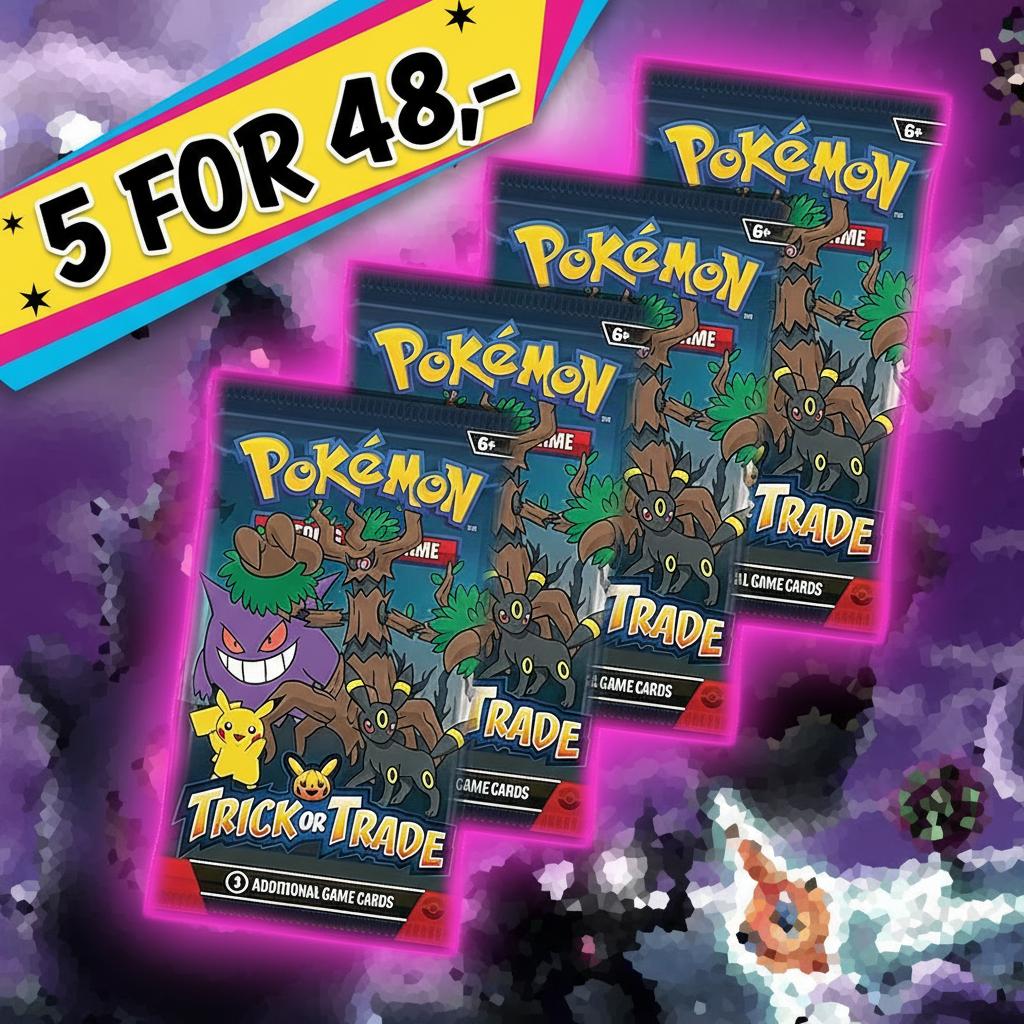 Pokemon Mini Booster Pack (3 Kort) Trick or Trade 2024 (Halloween)