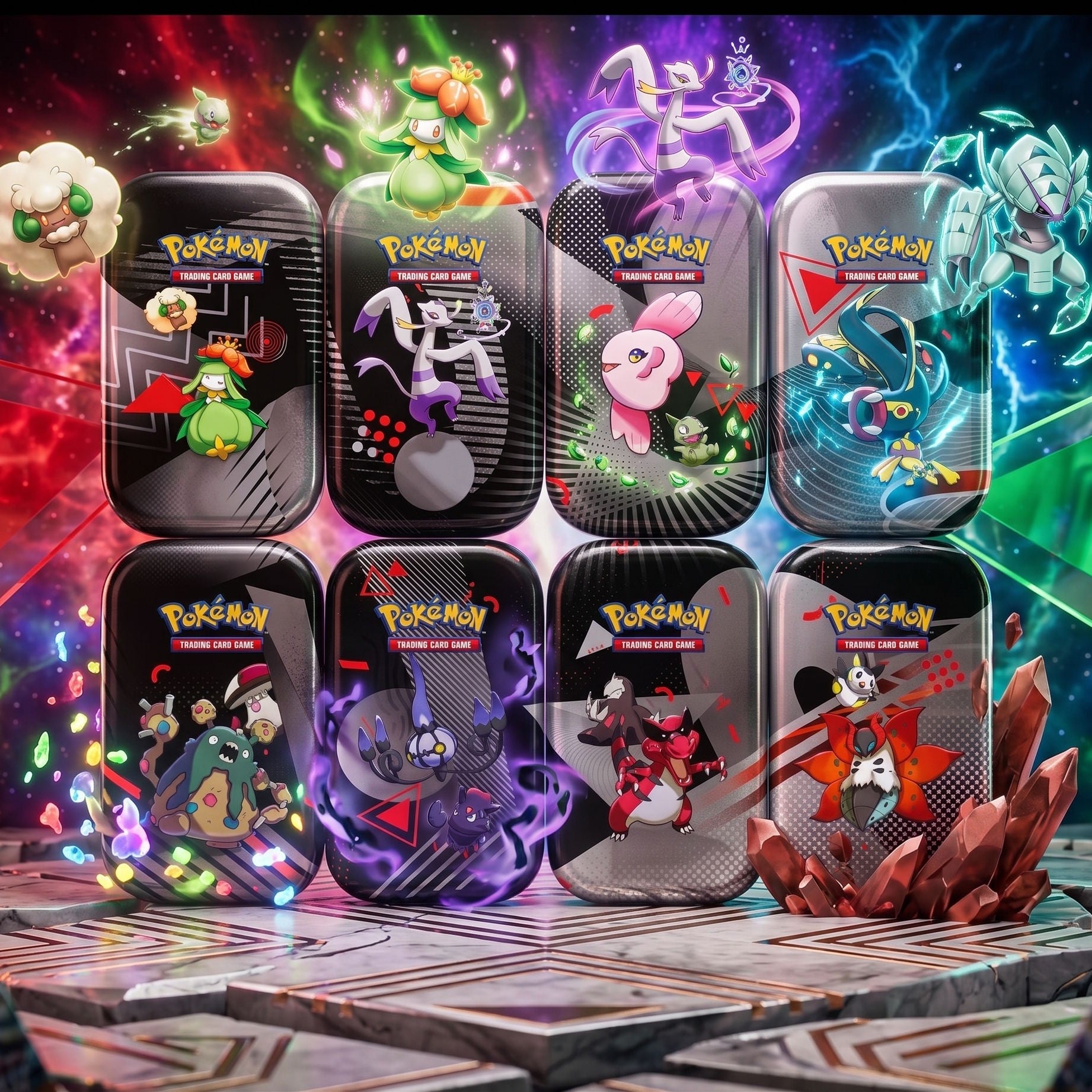 Black Bolt & White Flare - Mini Tin - Pokemon