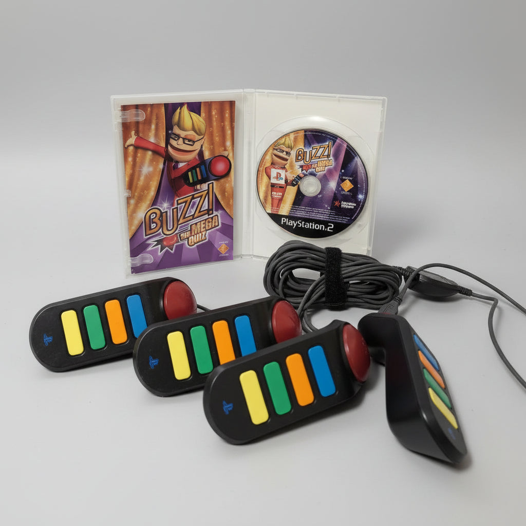 Buzz The Mega Quiz ( Dansk Tale ) ( PS2 )