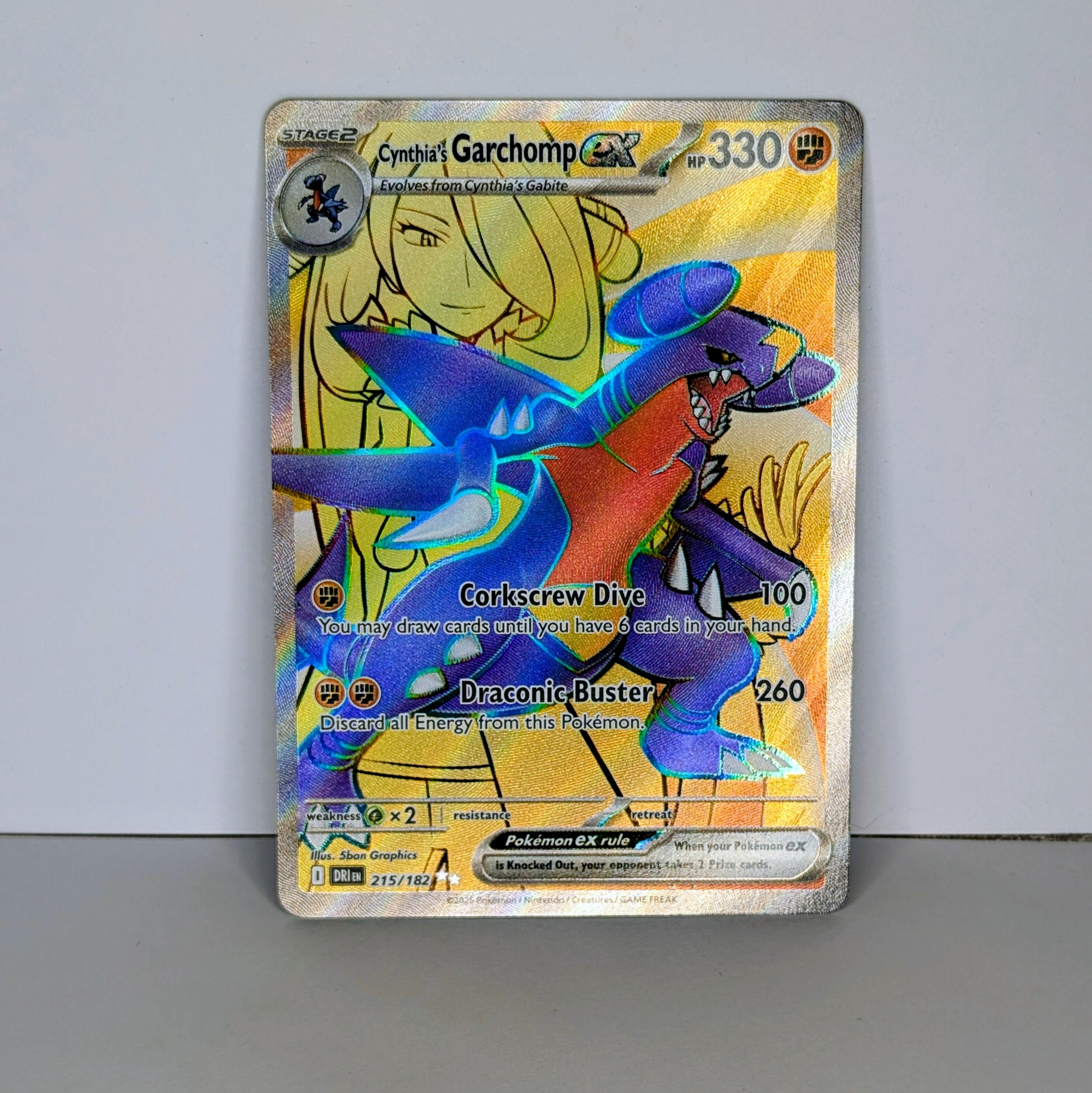 Cynthia’s Garchomp EX – 215/182