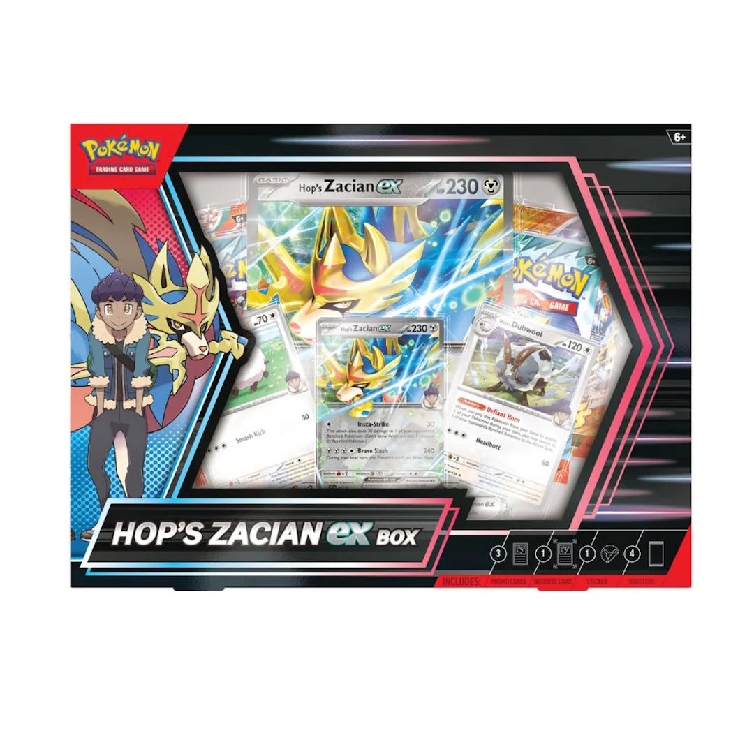 Hop's Zacian Ex - Box - Pokemon