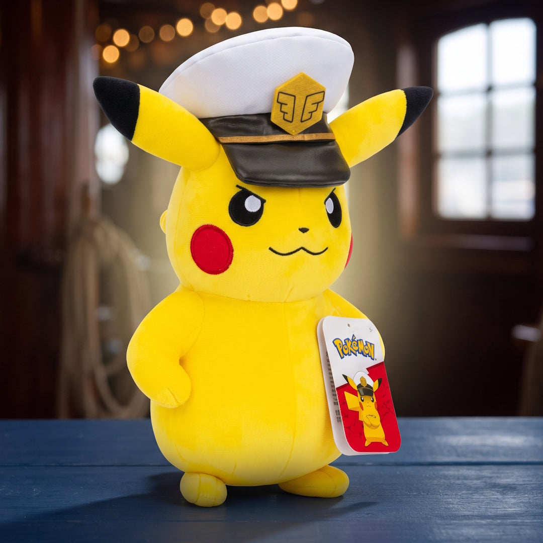 Kaptajn Pikachu - Bamse - Pokemon (20CM)
