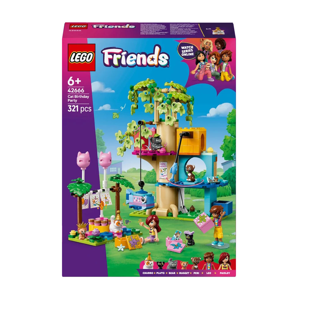 Katte-Fødselsdagsfest og Trætophus - LEGO Friends 42666