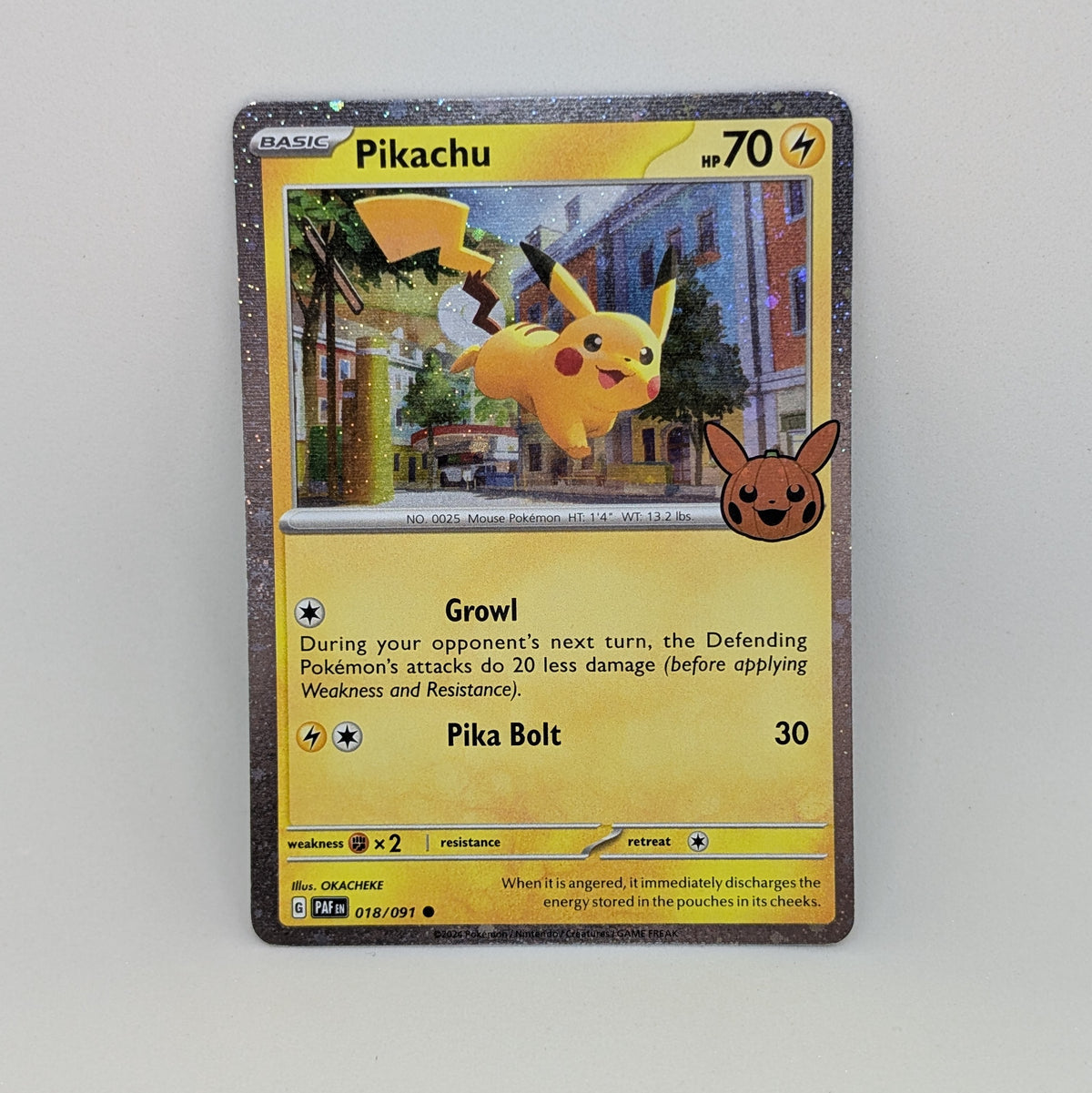 Pikachu 18/091 (Halloween Stempel)