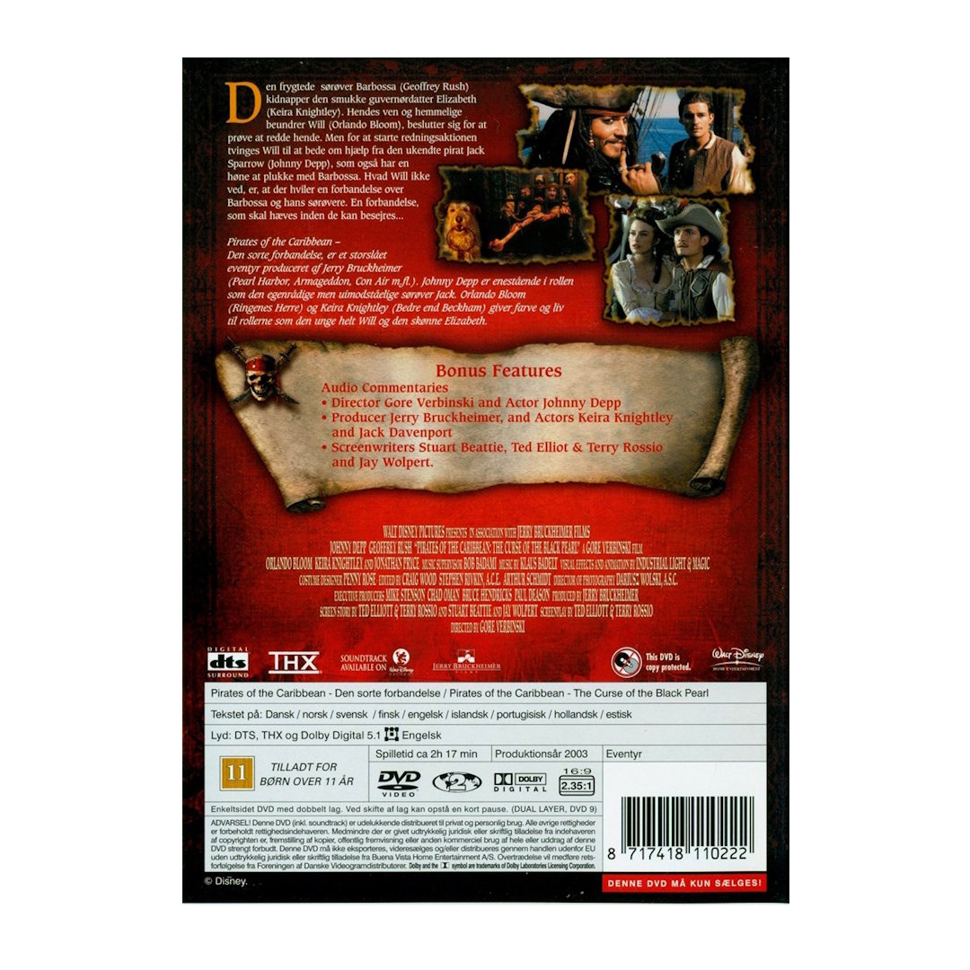 Pirates Of The Caribbean Den Sorte Forbandelse