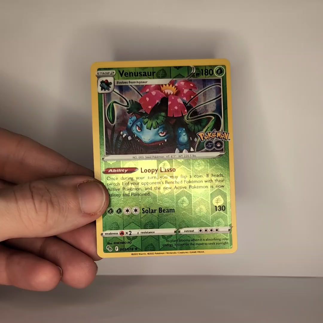 Venusaur 003/078 Reverse Holo Pokemon Go