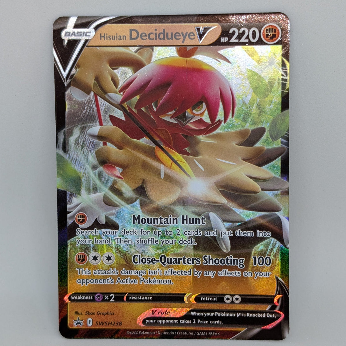 Hisuian Decidueye V SWSH238