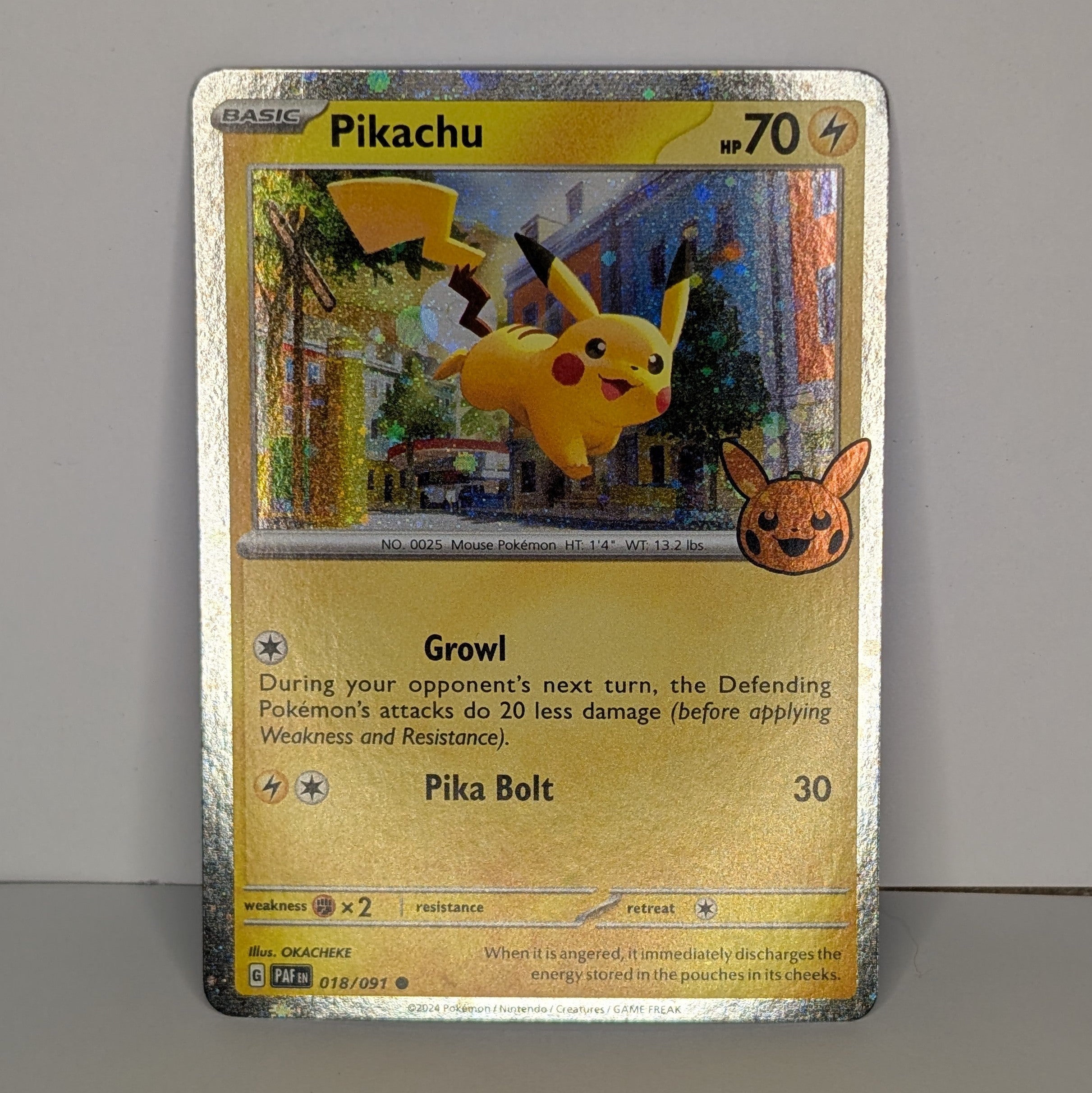 Pikachu 018/091 (Halloween Stempel)